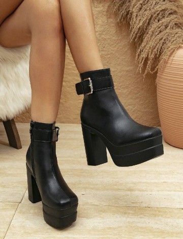 Botine SHEIN, negru