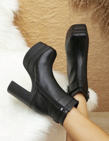 Botine SHEIN, negru