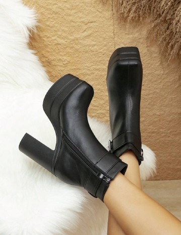 Botine SHEIN, negru