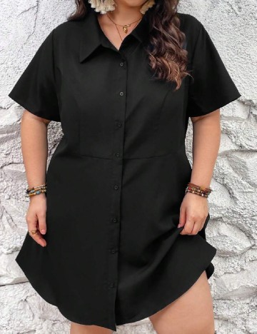 Rochie scurta SHEIN CURVE, negru