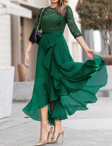 Rochie lunga SHEIN, verde