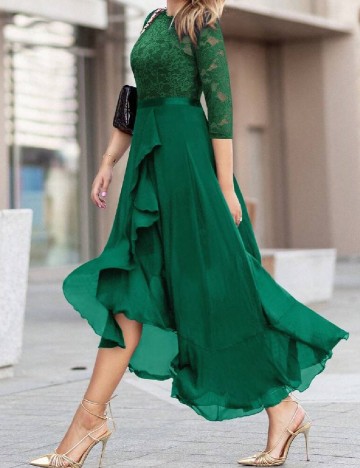 Rochie lunga SHEIN, verde