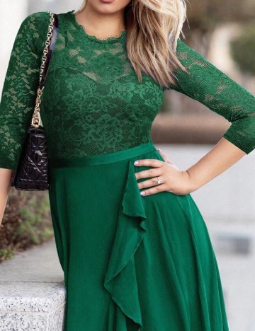 Rochie lunga SHEIN, verde