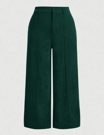 Pantaloni SHEIN CURVE, verde Verde