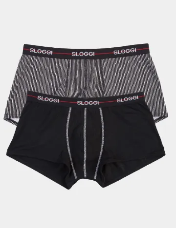 Set Boxeri 2 perechi Sloggi by Triumph, negru
