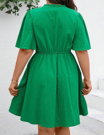 Rochie scurta SHEIN CURVE, verde