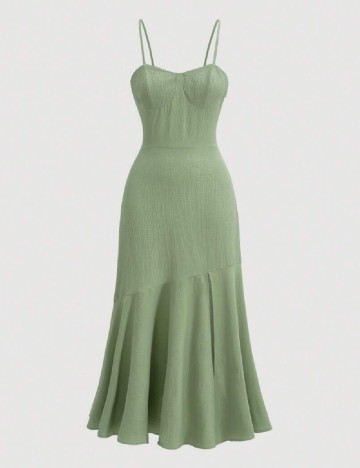 Rochie lunga SHEIN, verde