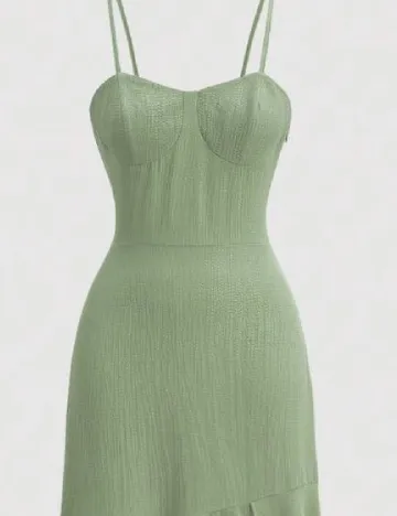 Rochie lunga SHEIN, verde Verde