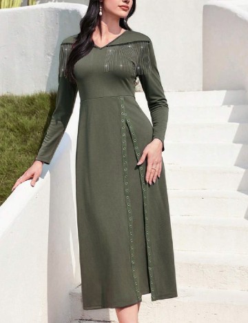 Rochie medie SHEIN, verde