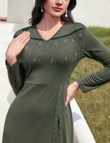 Rochie medie SHEIN, verde Verde