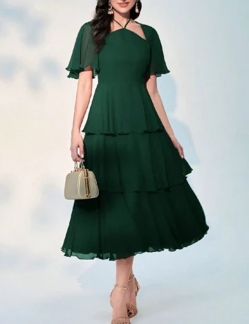 Rochie medie SHEIN, verde Verde