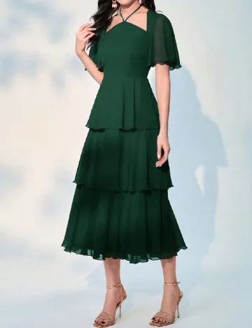 Rochie medie SHEIN, verde Verde