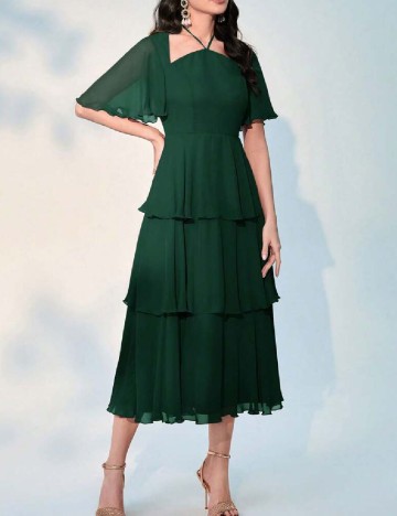 Rochie medie SHEIN, verde