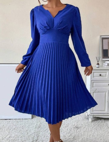 Rochie medie SHEIN CURVE, bleumarin