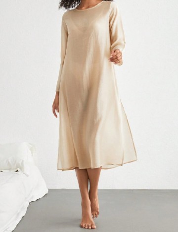 Rochie de noapte SHEIN, crem