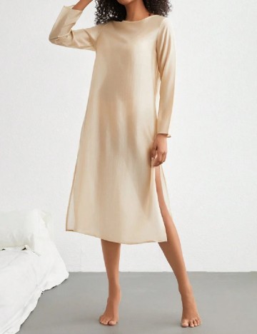 Rochie de noapte SHEIN, crem