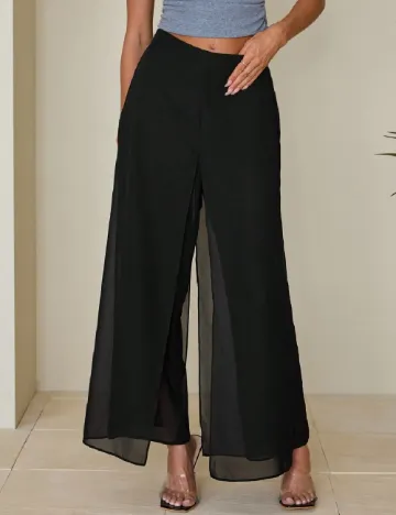 Pantaloni SHEIN, verde Negru