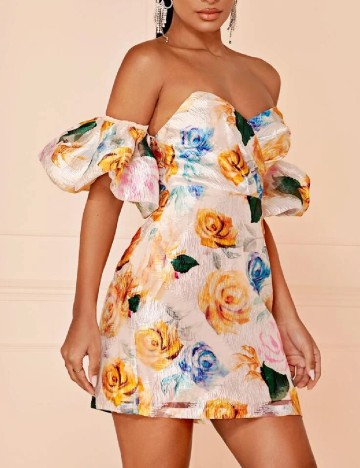 Rochie scurta SHEIN, floral print