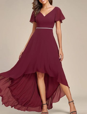 Rochie lunga Ever-Pretty, rosu