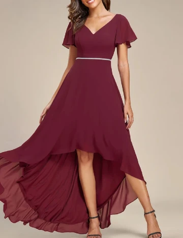 Rochie lunga Ever-Pretty, rosu Rosu