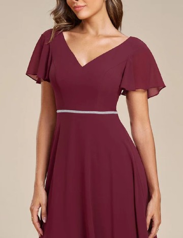 Rochie lunga Ever-Pretty, rosu