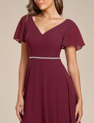 Rochie lunga Ever-Pretty, rosu Rosu