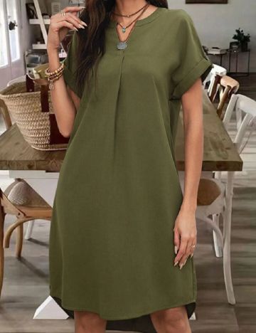 Rochie medie Emery Rose, verde