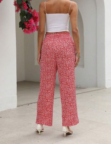 Pantaloni SHEIN, rosu