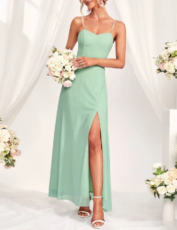 Rochie lunga SHEIN, verde Verde