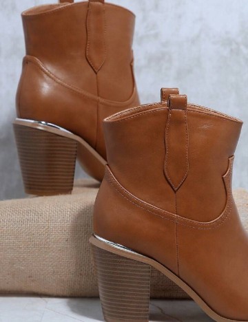 Botine SHEIN, maro