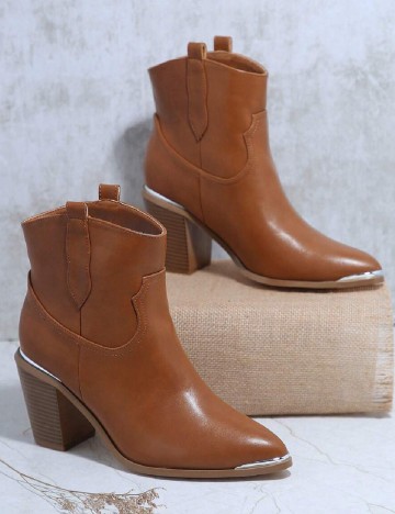 Botine SHEIN, maro