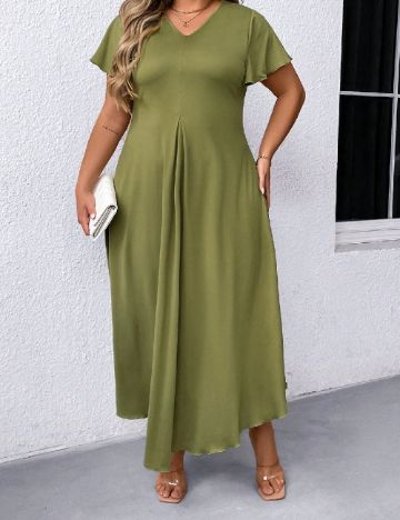 Rochie lunga SHEIN CURVE, verde