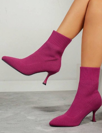 Botine SHEIN, roz