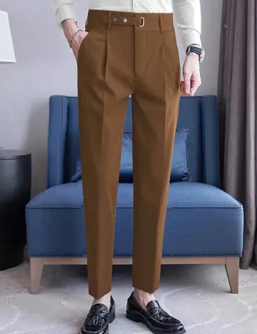 Pantaloni SHEIN, maro Maro