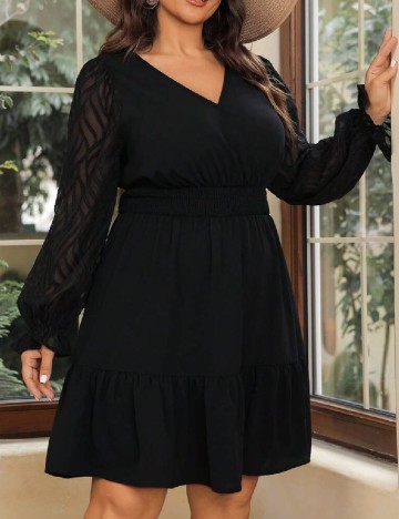 Rochie scurta SHEIN CURVE, negru