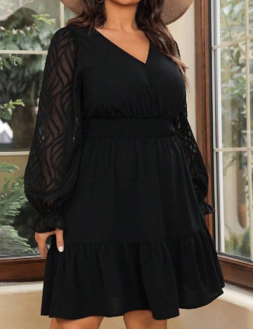 Rochie scurta SHEIN CURVE, negru