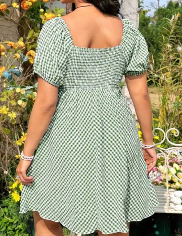 Rochie scurta SHEIN CURVE, verde Verde