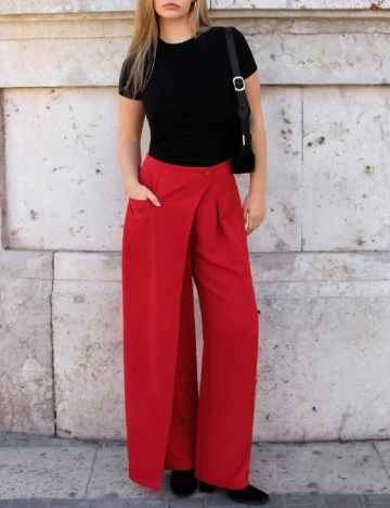 Pantaloni SHEIN, rosu