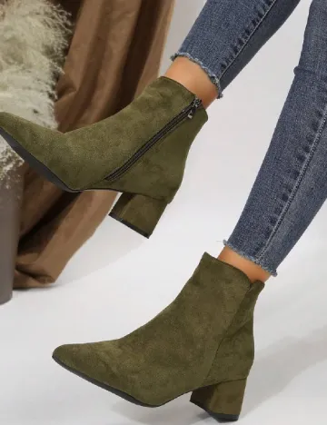 Botine SHEIN, verde Verde