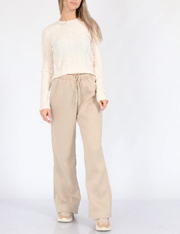 Pantaloni SHEIN, crem