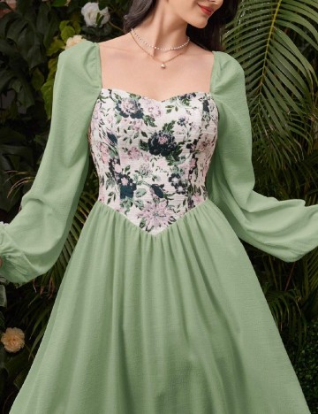 Rochie medie SHEIN, verde