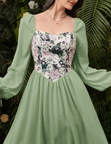 Rochie medie SHEIN, verde Verde