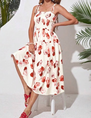 Rochie medie SHEIN, ecru