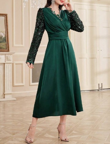 Rochie medie SHEIN, verde