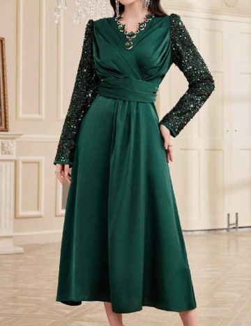 Rochie medie SHEIN, verde