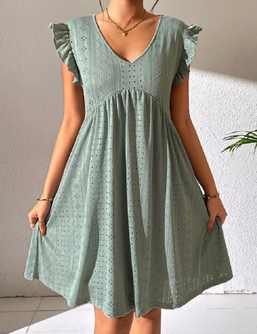 Rochie scurta SHEIN, verde