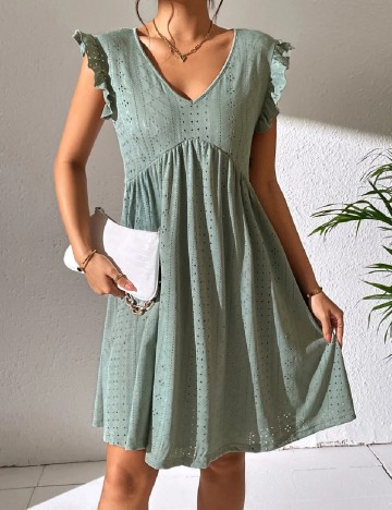 Rochie scurta SHEIN, verde