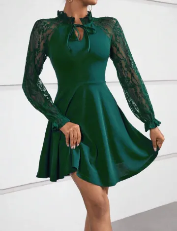 Rochie scurta SHEIN, verde Verde