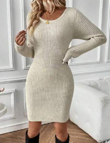 Rochie scurta SHEIN, crem Crem