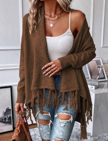 Cardigan SHEIN, maro